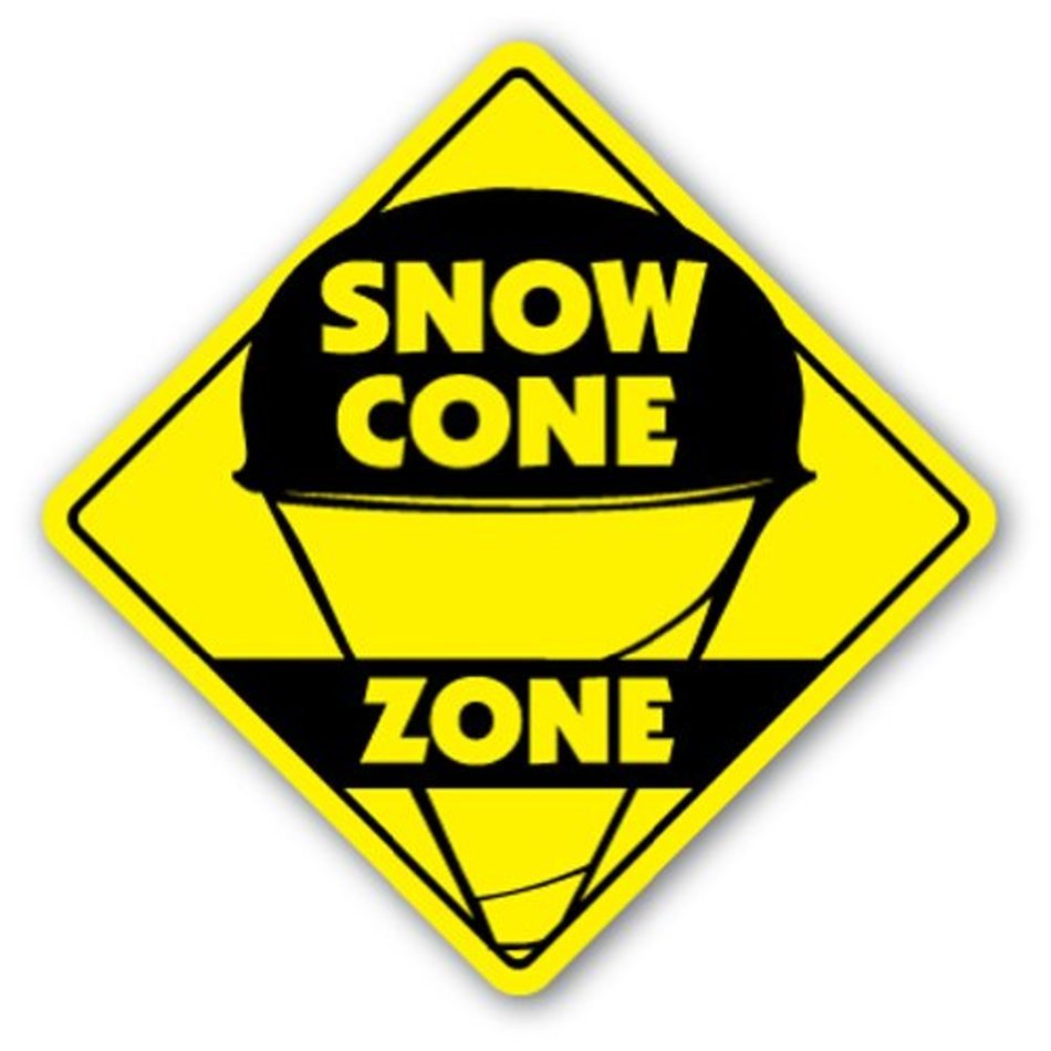 SNOW CONE ZONE Sign Snowcone Sno Kone Concessions Fair