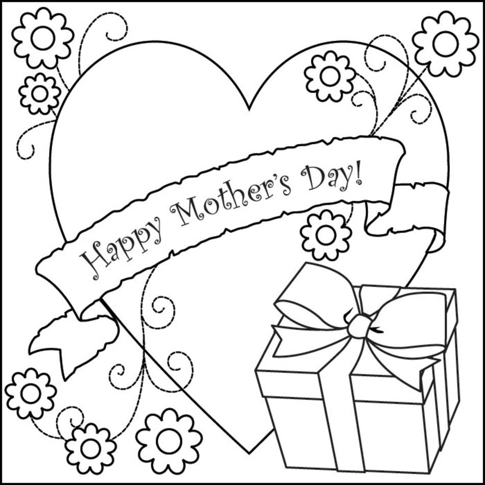 Mothers Day Coloring Pages Print