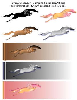 Jumping Horse Clip Art N25
