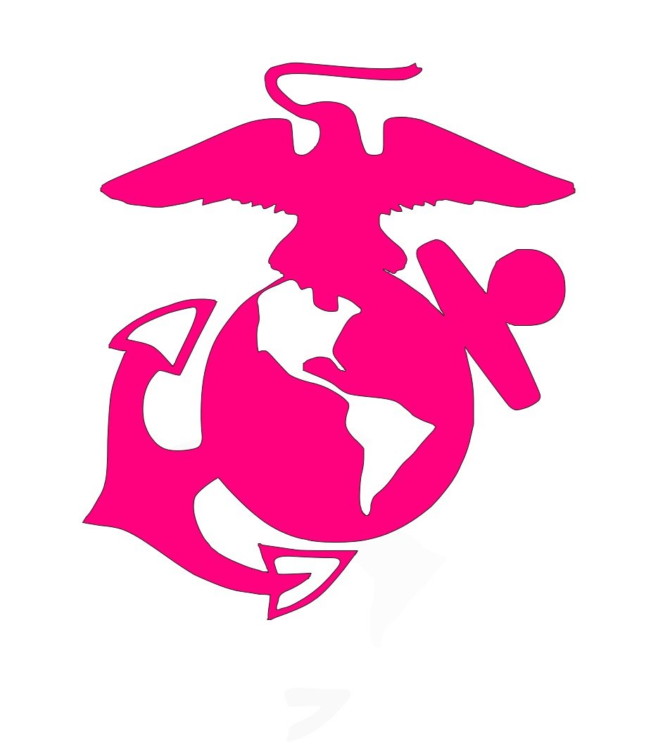 USMC flag on a white background