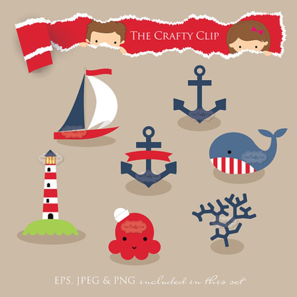 Nautical Theme Clip Art N4