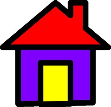 Blue House Clip Art N31