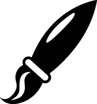 Paint Brush Clip Art Black And White N22