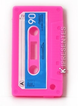 Iphone4 Fita K7 Rosa Capa De Celular Retro Anos 80