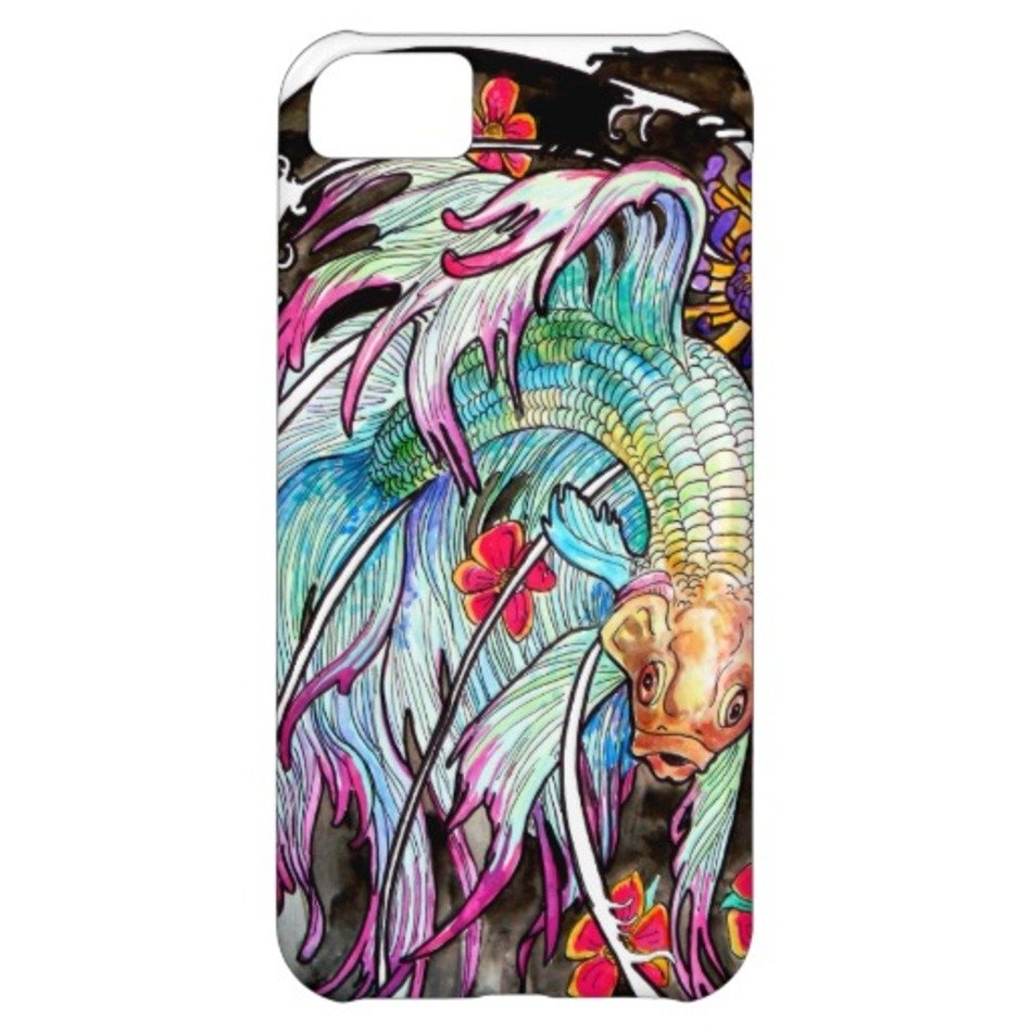 Blue Betta Fish Tattoo Iphone 5c