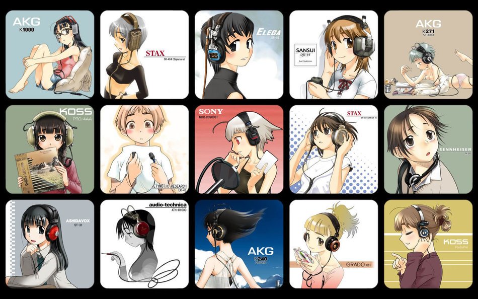 Cool Anime Girl With Headphones