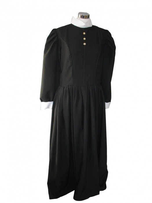 Victorian Edwardian female maid costume on a mannequin