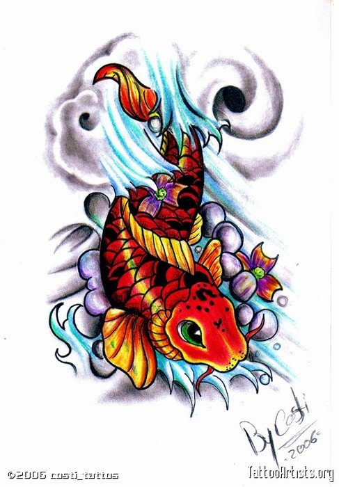 Koi Fish Tattoo Designs N5