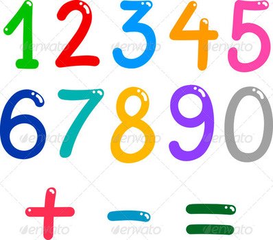 Maths Symbols Cartoon