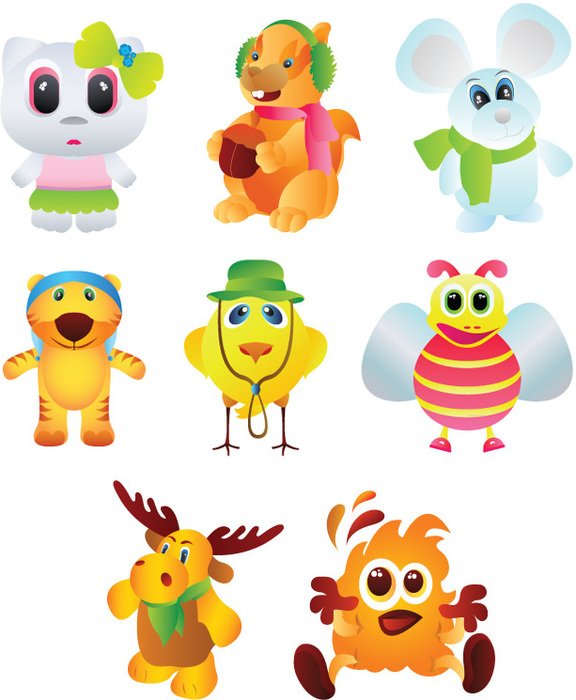Cartoon Laughing Animal Clip Art N4