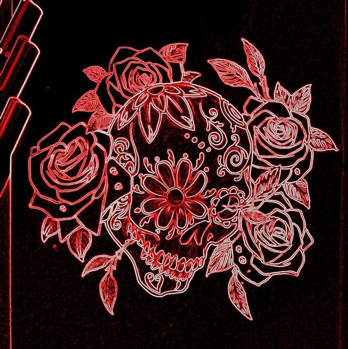 Sugar Skull With Roses