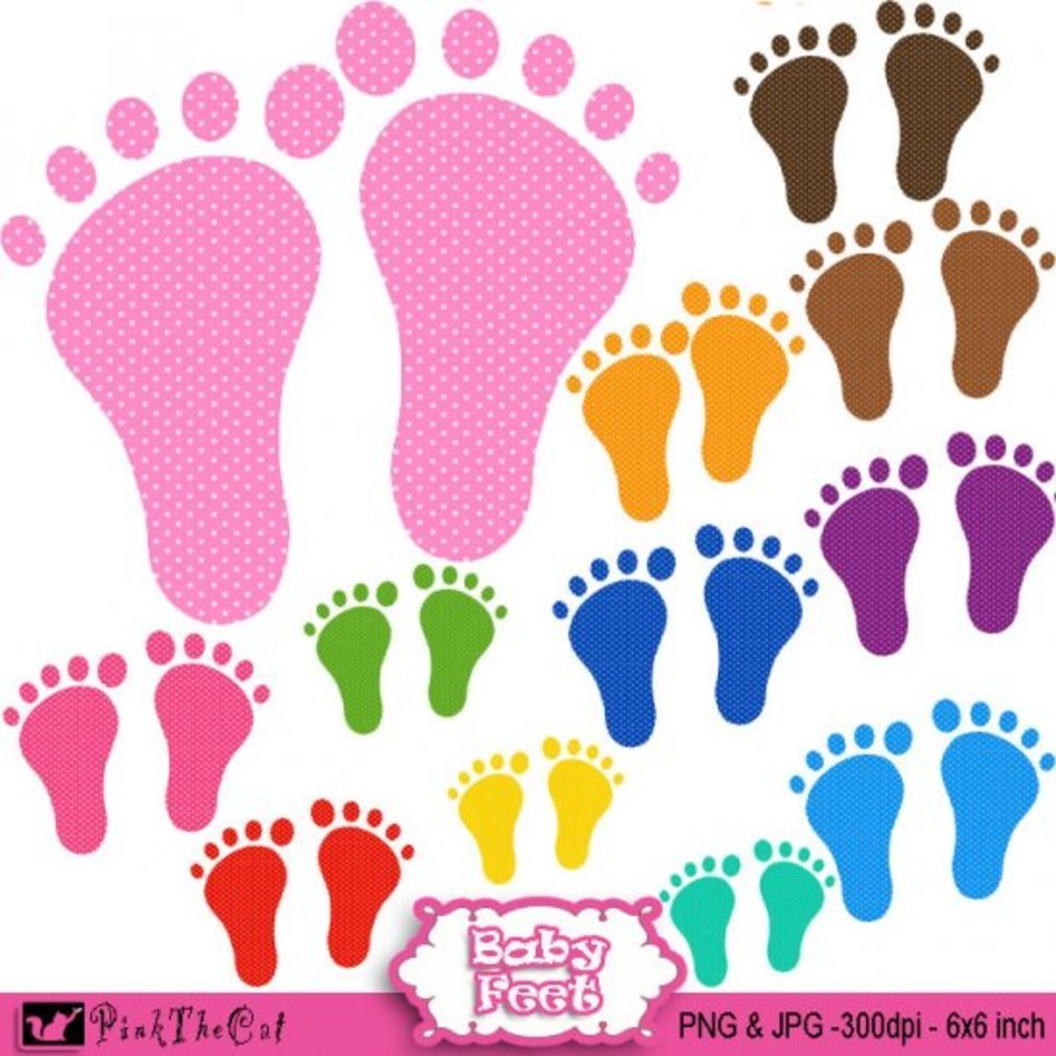 Cute Baby Feet Clip Art