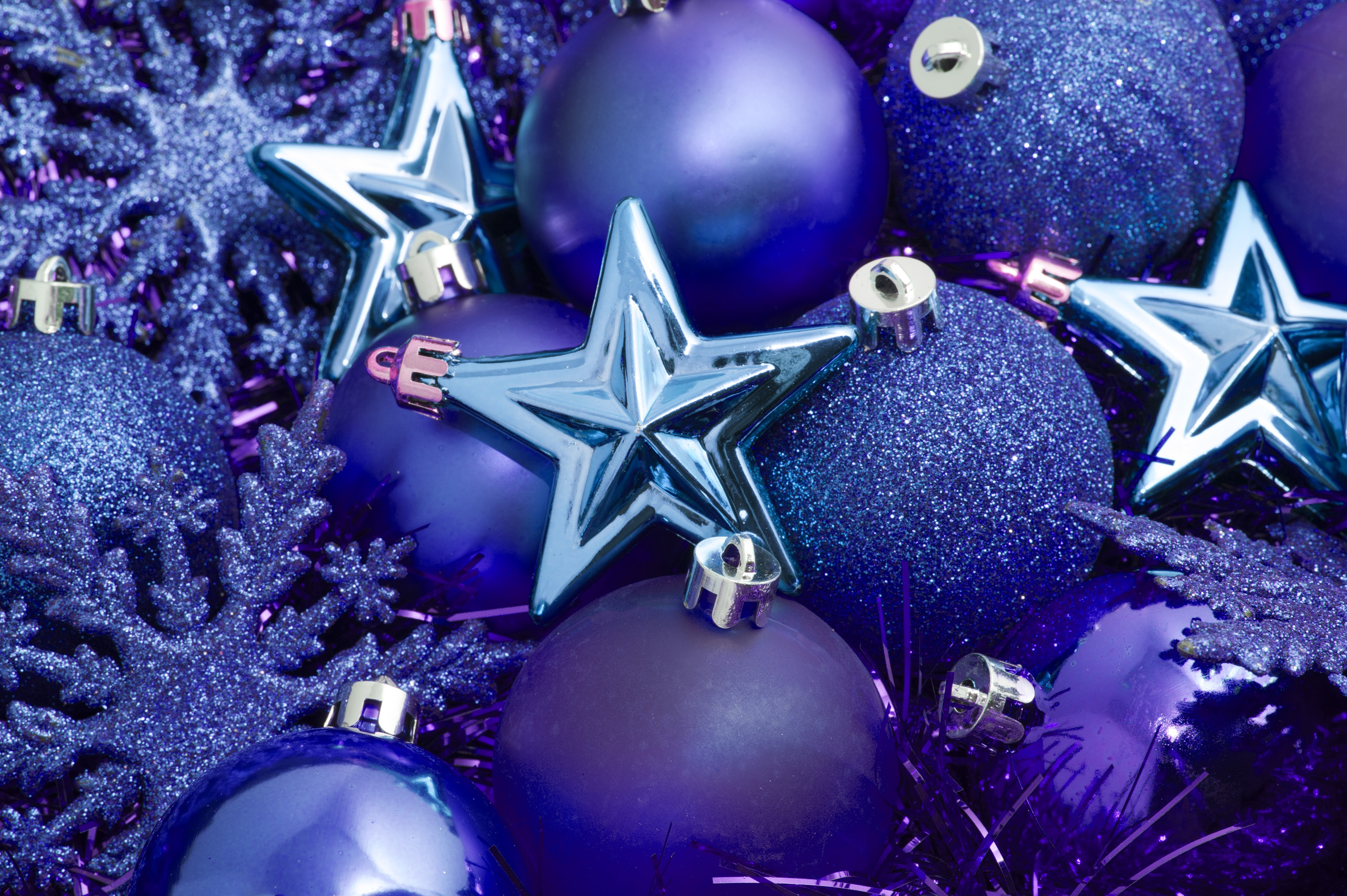 Blue Christmas Decorations drawing free image download