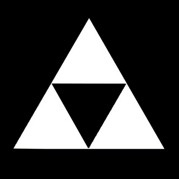 Zelda Triforce Symbol Black And White free image download