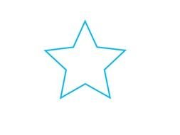 Small Star Outline Clip Art N2
