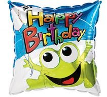Happy Birthday Frog Balloon N2