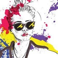 Fashion Girl Vector Illustrations N5