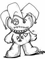 sad Voodoo Doll Drawing