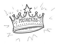 Princess girl Crown drawing