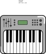 88 Piano Keyboard Clip Art