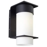 white cylindrical street lamp