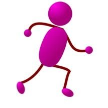 Running Stick Figure Clip Art N29