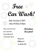 Car Wash Fundraiser Flyer N3