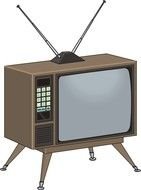 four-legged retro tv