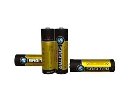 photo of four powerful batteries
