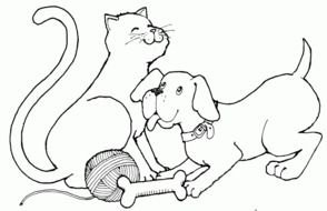 Dog Cat Clip Art N18