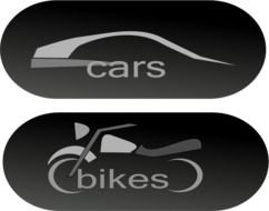 Cars And Bikes By Netalloy Automotive Clipart