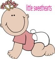 Baby Girl Clip Art N112