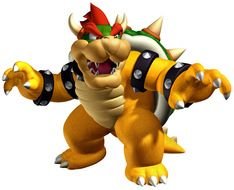 angry yellow dragon from the super mario video game