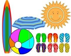 Summer Flip Flops Clip