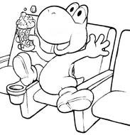 Yoshi Coloring Pages N2