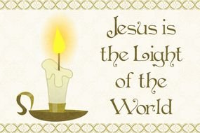Jesus Is The Light Of The World clipart
