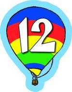 Balloons With Number 12