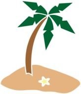 Palm Tree Island Clip Art Free N2
