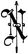 Fancy Old English Letters N