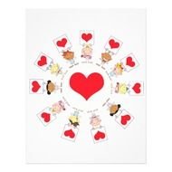 Unity And Love Cartoon Kids Personalized Flyer