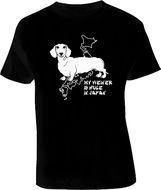 Funny Weiner Dog T Shirts drawing