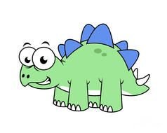 Cute Stegosaurus Cartoon