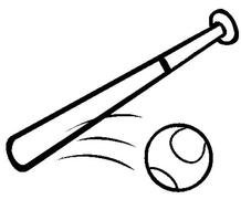 Baseball Bat Coloring Pages N6