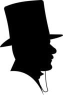 Top Hat Silhouette drawing