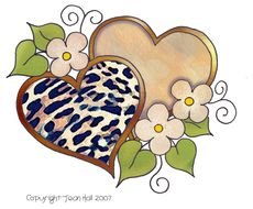 Leopard Print Heart