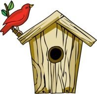 Free Bird House Clip Art N4