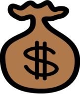 Money Bag Clip Art Black And White N11
