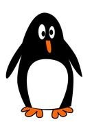 funny Penguin Clip Art drawing