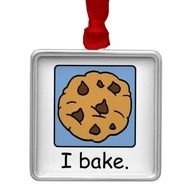Cartoon Clip Art Yummy Chocolate Chip Cookie Ornament