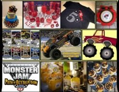 Monster Truck Birthday Party drawing